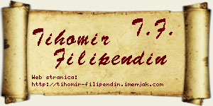 Tihomir Filipendin vizit kartica